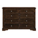 Eunice Dresser in Espresso 1844DC-5 - U&U Home Budget Furniture (Carteret, NJ)
