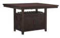 Oxton Counter Height Table in Dark Cherry 5655-36* - U&U Home Budget Furniture (Carteret, NJ)