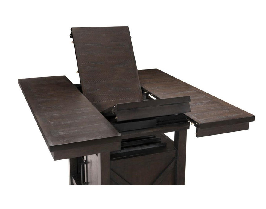 Oxton Counter Height Table in Dark Cherry 5655-36* - U&U Home Budget Furniture (Carteret, NJ)