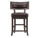 Oxton Counter Hight Chair in Dark Cherry (Set of 2) - U&U Home Budget Furniture (Carteret, NJ)