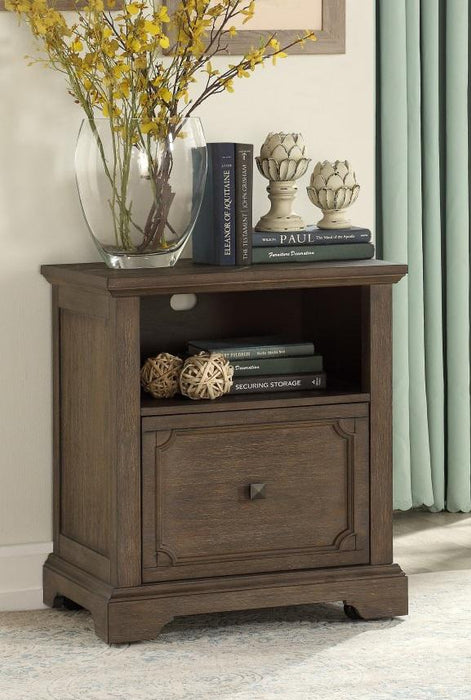 Toulon File Cabinet in Wire-Brushed 5438-18 - U&U Home Budget Furniture (Carteret, NJ)