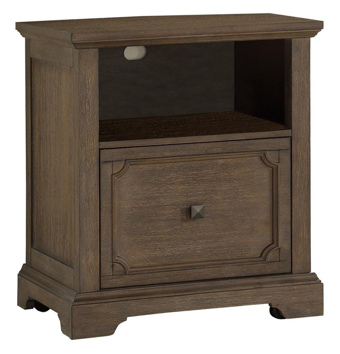 Toulon File Cabinet in Wire-Brushed 5438-18 - U&U Home Budget Furniture (Carteret, NJ)