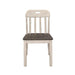 Clover Side Chair in White & Gray (Set of 2) - U&U Home Budget Furniture (Carteret, NJ)