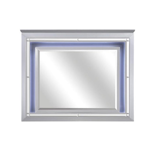 Allura Mirror in Silver 1916-6 - U&U Home Budget Furniture (Carteret, NJ)
