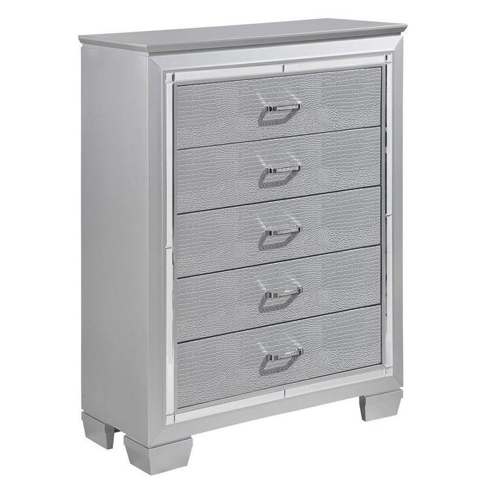 Allura Chest in Silver 1916-9 - U&U Home Budget Furniture (Carteret, NJ)
