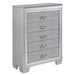 Allura Chest in Silver 1916-9 - U&U Home Budget Furniture (Carteret, NJ)