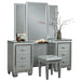 Allura Vanity Stool in Silver 1916-14 - U&U Home Budget Furniture (Carteret, NJ)