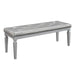 Allura Bed Bench in Silver 1916-FBH - U&U Home Budget Furniture (Carteret, NJ)