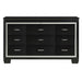 Allura Dresser in Black 1916BK-5 - U&U Home Budget Furniture (Carteret, NJ)