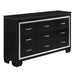 Allura Dresser in Black 1916BK-5 - U&U Home Budget Furniture (Carteret, NJ)