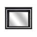 Allura Mirror in Black 1916BK-6 - U&U Home Budget Furniture (Carteret, NJ)