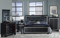 Allura Mirror in Black 1916BK-6 - U&U Home Budget Furniture (Carteret, NJ)