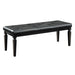 Allura Bed Bench in Black 1916BK-FBH - U&U Home Budget Furniture (Carteret, NJ)