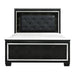 Allura Full Panel Bed in Black 1916FBK-1* - U&U Home Budget Furniture (Carteret, NJ)