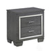 Allura Nightstand in Gray 1916GY-4 - U&U Home Budget Furniture (Carteret, NJ)