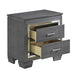 Allura Nightstand in Gray 1916GY-4 - U&U Home Budget Furniture (Carteret, NJ)