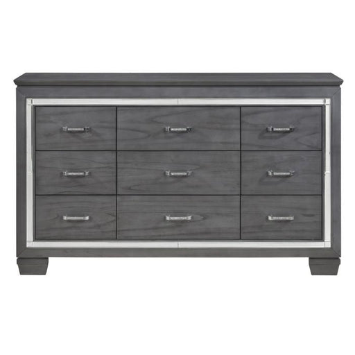 Allura Dresser in Gray 1916GY-5 - U&U Home Budget Furniture (Carteret, NJ)