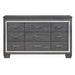 Allura Dresser in Gray 1916GY-5 - U&U Home Budget Furniture (Carteret, NJ)