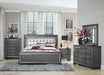 Allura Mirror in Gray 1916GY-6 - U&U Home Budget Furniture (Carteret, NJ)