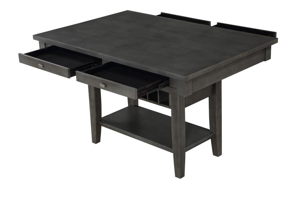 Baresford Counter Height Table in Gray 5674-36* - U&U Home Budget Furniture (Carteret, NJ)
