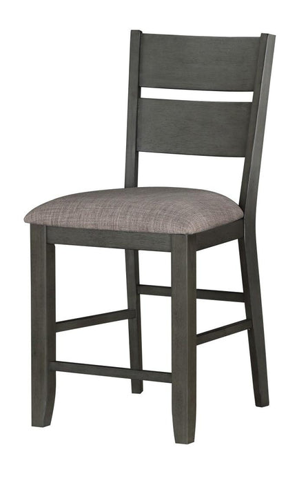 Baresford Counter Height Chair in Gray (Set of 2) - U&U Home Budget Furniture (Carteret, NJ)