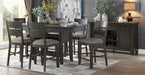 Baresford Counter Height Chair in Gray (Set of 2) - U&U Home Budget Furniture (Carteret, NJ)