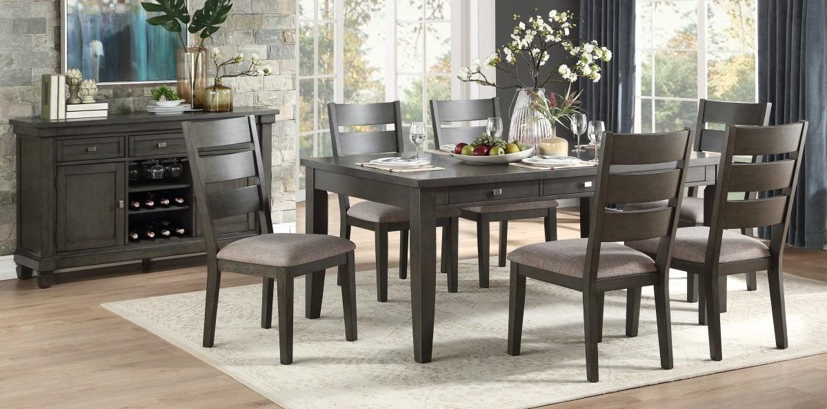 Baresford Dining Table in Gray 5674-72 - U&U Home Budget Furniture (Carteret, NJ)