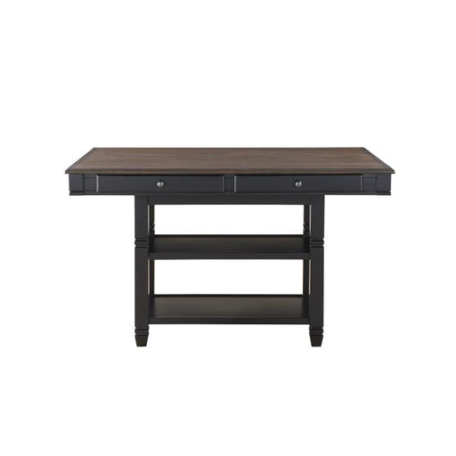 Baywater Counter Height Table in Natural and Black 5705BK-36 - U&U Home Budget Furniture (Carteret, NJ)