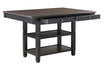 Baywater Counter Height Table in Natural and Black 5705BK-36 - U&U Home Budget Furniture (Carteret, NJ)