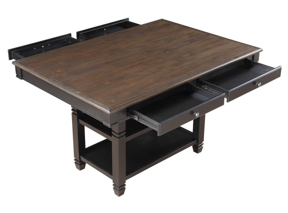 Baywater Counter Height Table in Natural and Black 5705BK-36 - U&U Home Budget Furniture (Carteret, NJ)