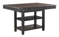 Baywater Counter Height Table in Natural and Black 5705BK-36 - U&U Home Budget Furniture (Carteret, NJ)