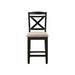 Baywater Counter Height Chair in Black (Set of 2) - U&U Home Budget Furniture (Carteret, NJ)