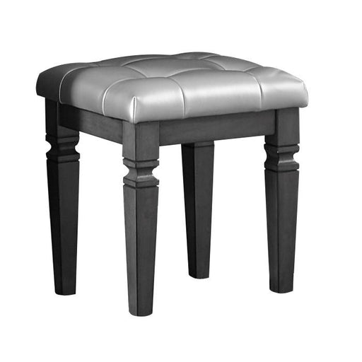 Allura Vanity Stool in Gray 1916GY-14 - U&U Home Budget Furniture (Carteret, NJ)