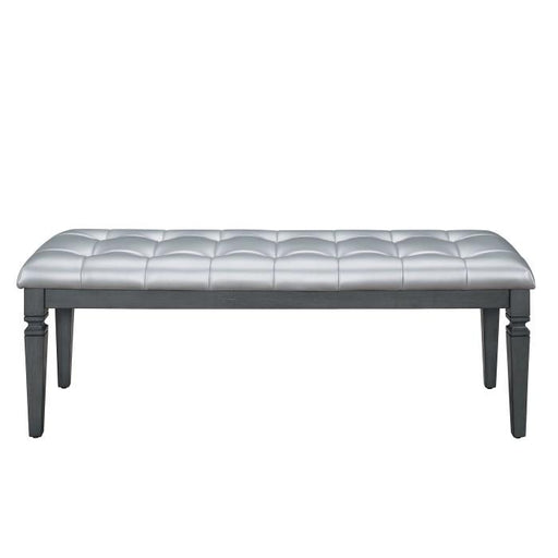 Allura Bed Bench in Gray 1916GY-FBH - U&U Home Budget Furniture (Carteret, NJ)