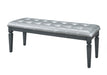 Allura Bed Bench in Gray 1916GY-FBH - U&U Home Budget Furniture (Carteret, NJ)