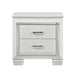 Allura Nightstand in White 1916W-4 - U&U Home Budget Furniture (Carteret, NJ)