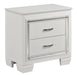 Allura Nightstand in White 1916W-4 - U&U Home Budget Furniture (Carteret, NJ)
