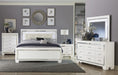Allura Nightstand in White 1916W-4 - U&U Home Budget Furniture (Carteret, NJ)