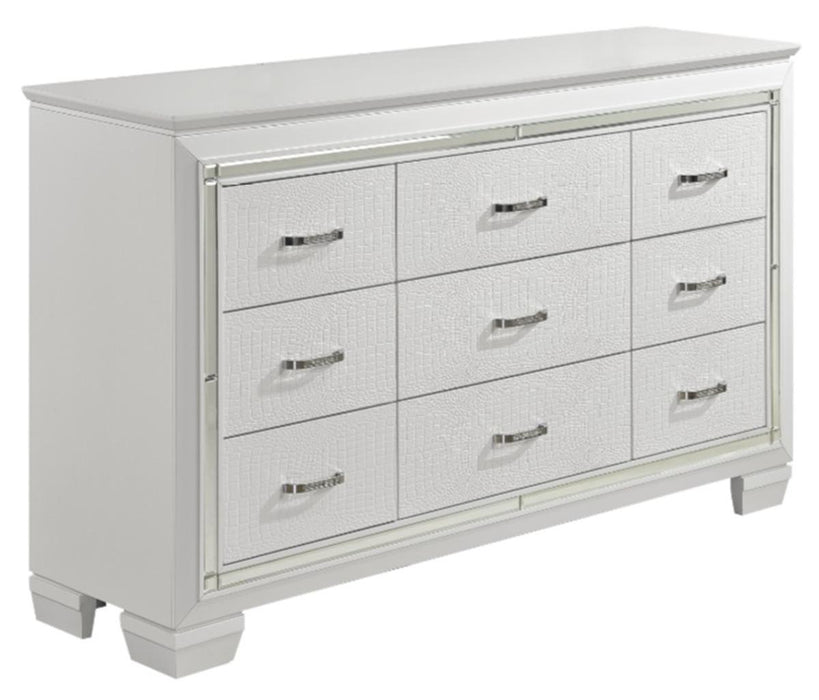 Allura Dresser in White 1916W-5 - U&U Home Budget Furniture (Carteret, NJ)