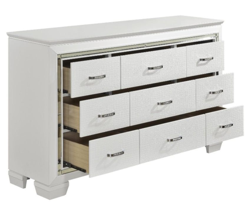 Allura Dresser in White 1916W-5 - U&U Home Budget Furniture (Carteret, NJ)