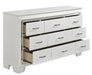 Allura Dresser in White 1916W-5 - U&U Home Budget Furniture (Carteret, NJ)