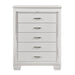 Allura Chest in White 1916W-9 - U&U Home Budget Furniture (Carteret, NJ)