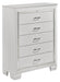 Allura Chest in White 1916W-9 - U&U Home Budget Furniture (Carteret, NJ)