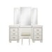 Allura Vanity Dresser with Mirror in White 1916W-15* - U&U Home Budget Furniture (Carteret, NJ)