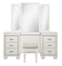 Allura Vanity Stool in White 1916W-14 - U&U Home Budget Furniture (Carteret, NJ)