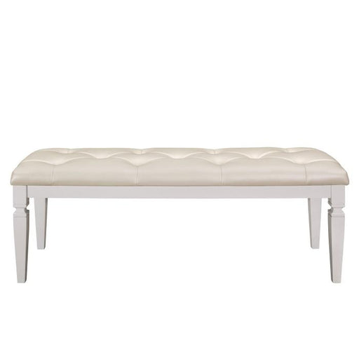 Allura Bed Bench in White 1916W-FBH - U&U Home Budget Furniture (Carteret, NJ)