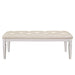 Allura Bed Bench in White 1916W-FBH - U&U Home Budget Furniture (Carteret, NJ)