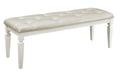 Allura Bed Bench in White 1916W-FBH - U&U Home Budget Furniture (Carteret, NJ)