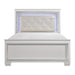 Allura Full Panel Bed in White 1916FW-1* - U&U Home Budget Furniture (Carteret, NJ)