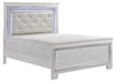 Allura Full Panel Bed in White 1916FW-1* - U&U Home Budget Furniture (Carteret, NJ)